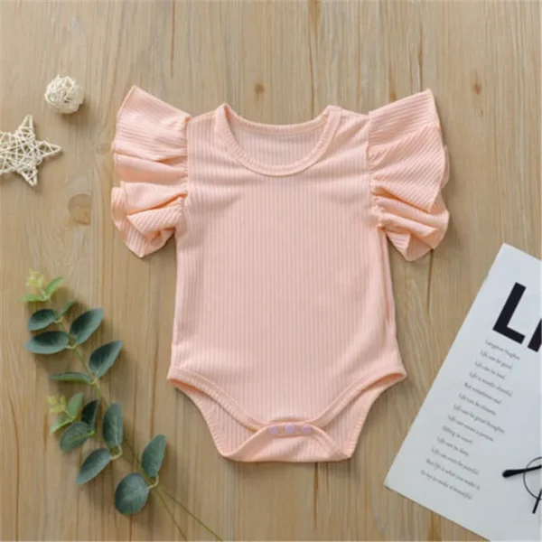 Newborn Body Suit Todder Clothes Set Baby Girl Cotton Short Sleeve Bodysuit Kid Clothes Set Girls Sunsuit Infant Clothing - Image 3
