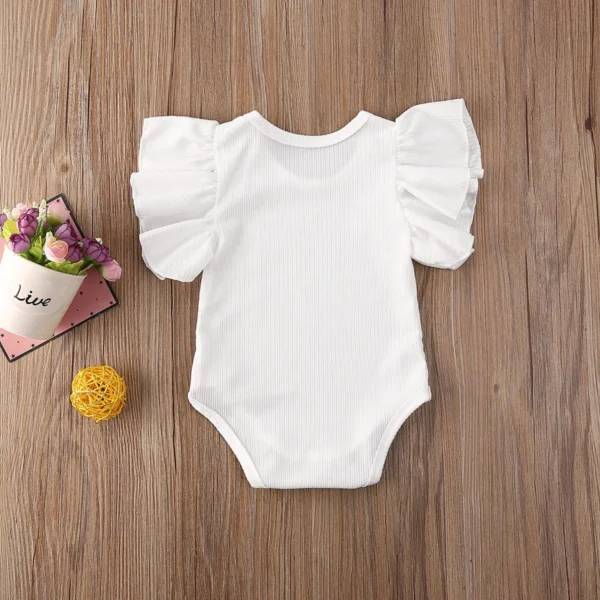 Newborn Body Suit Todder Clothes Set Baby Girl Cotton Short Sleeve Bodysuit Kid Clothes Set Girls Sunsuit Infant Clothing - Image 4