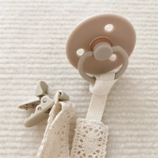 Lace Baby Pacifier Clip Chain Trendy Cloth & Plastic Pacifier Holder Teether Toy Clip for Preventing Nipple Loss - Image 11