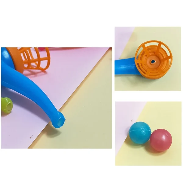 10PCS/Set Blow Pipe & Balls Kid Blow Blowing Children Toys Sports Games Gift Plastic Pipe Balls Toy For Girls Color Random ﻿ - Image 3