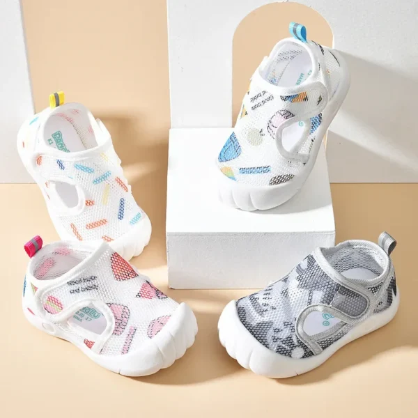 Baby Girl Shoes Classic Net Sneakers Newborn Baby Boys Girls First Walkers Shoes Infant Toddler Soft Sole Anti-slip Baby Shoes - Image 2