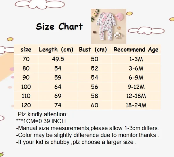 0-18 Months Newborn Baby Girl Romper Clothes Long Sleeve Flower Bodysuit Costume Lovely Baby Spring Jumpsuit Outfit with Hat - Image 8