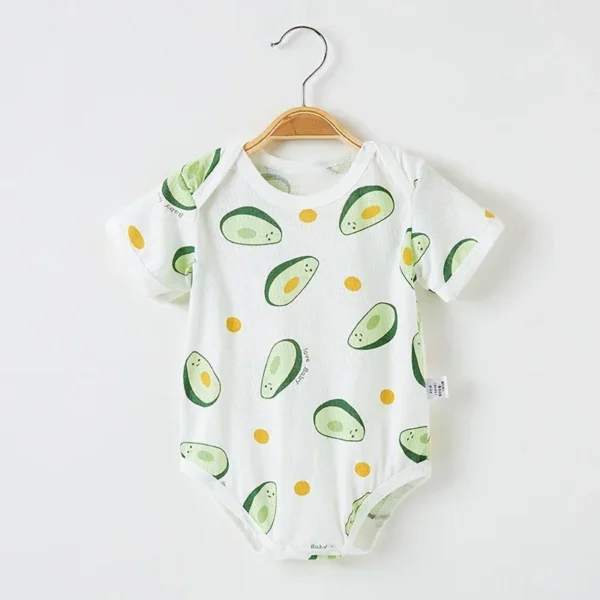 Summer Baby Rompers Baby Boys Girls Bodysuit Breathable Mesh Short Sleeve Newborn Infant Romper Clothes - Image 2
