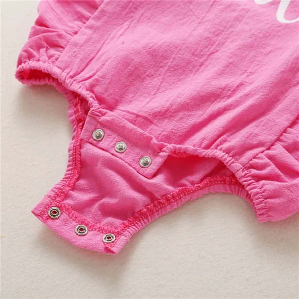 0-24months Baby Girls Summer Bodysuit Sleeveless Edge Romper For Infant Girls Sleeveless Casual Playsuit - Image 5