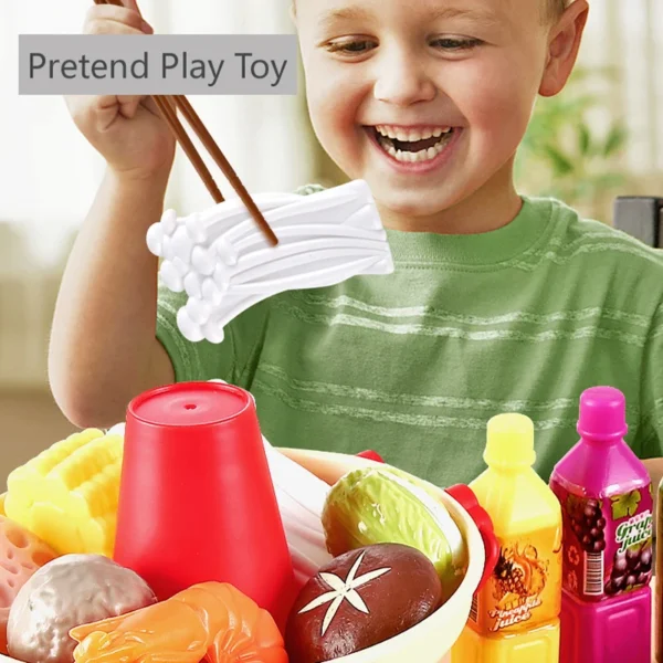 Kids Pretend Play Kitchen Toys Simulation Food Barbecue Cooking Toys Children Educational Play House Interactive Toys For Girl - Image 2