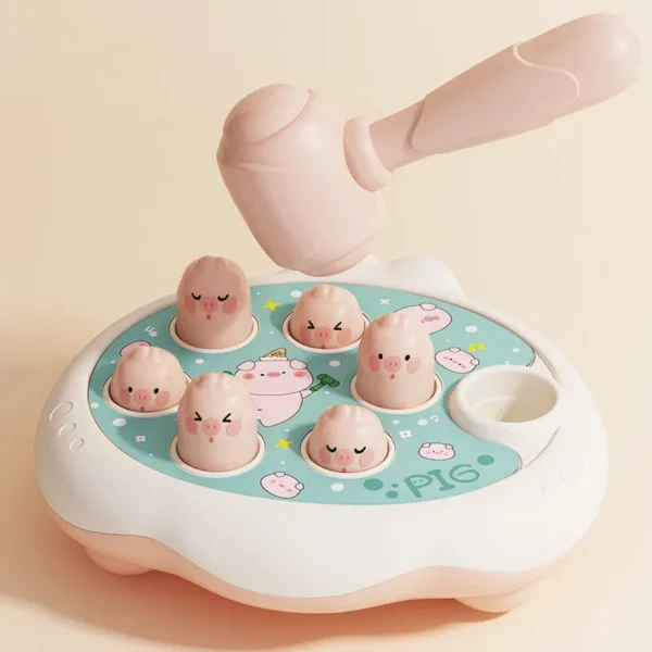 Duck/Frog/Pig Baby Toy Montessori Learning Game Educational Puzzle Gift for 0 6 12 24 Months Toddler Noise Maker with Hammer - Image 5