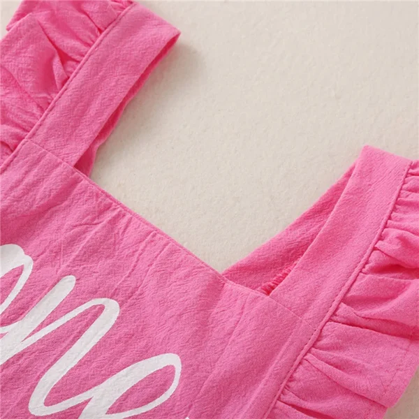 0-24months Baby Girls Summer Bodysuit Sleeveless Edge Romper For Infant Girls Sleeveless Casual Playsuit - Image 4