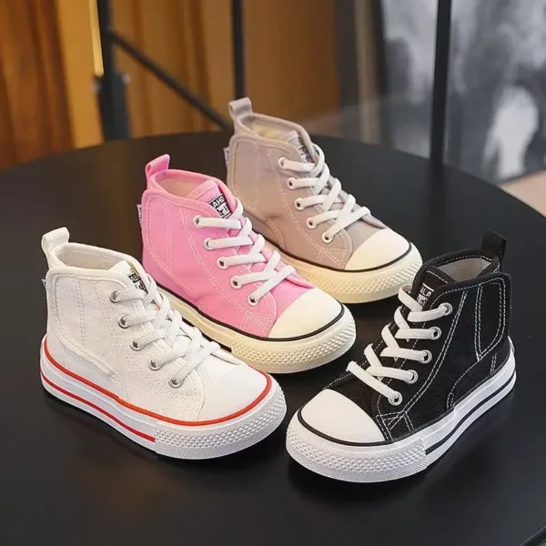 Children's good quality Canvas Shoes Boys Baby Shoes Graffiti New Spring and Autumn Girls ShoesNon-slip Sneakers