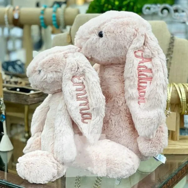 Personalied Baby Gifts Embroidered Plush Bunny Toys with Kids Customized Name First Easter Boys Girls Birthday Gifts Children - Image 2