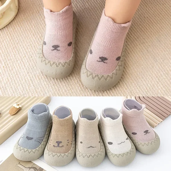 2025 Baby Socks Shoes Cute Cartoon Kids Boy Shoes Soft Rubber Sole Child Floor Sneaker BeBe Booties Toddler Girls First Walker - Image 4