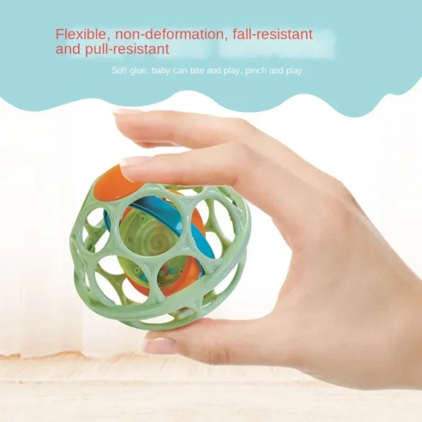 Baby Hand Rattle Soft Ball Toys Newborn Grasping Teethers Hand Bell Sensory Toys Kids Educational Toys for 0-12 Months Baby - Image 8