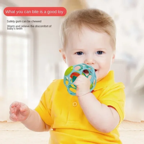 Baby Hand Rattle Soft Ball Toys Newborn Grasping Teethers Hand Bell Sensory Toys Kids Educational Toys for 0-12 Months Baby - Image 4